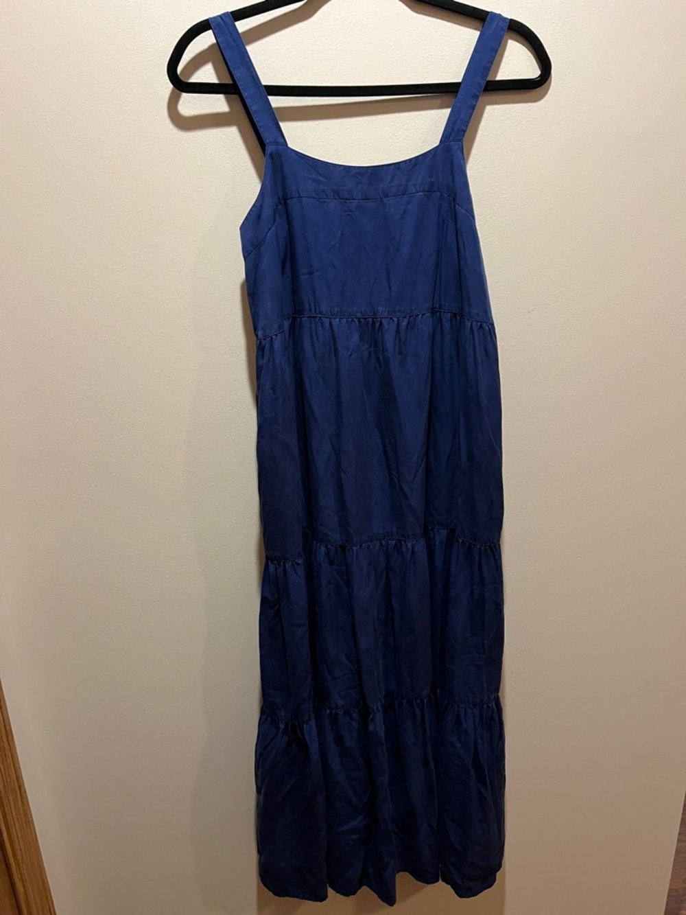 Blue Tiered Maxi Dress - The Drop - xs